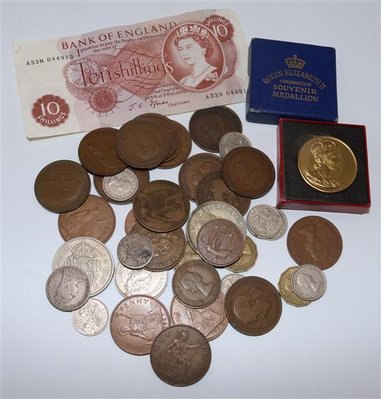 Coins, maundy money 18178 etc